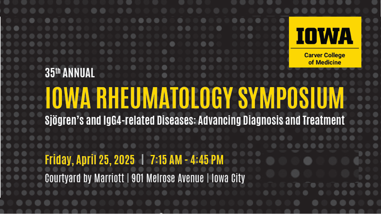 35th Annual Rheumatology Symposium  Sjogrens  IgG4RD Hoffman lecture