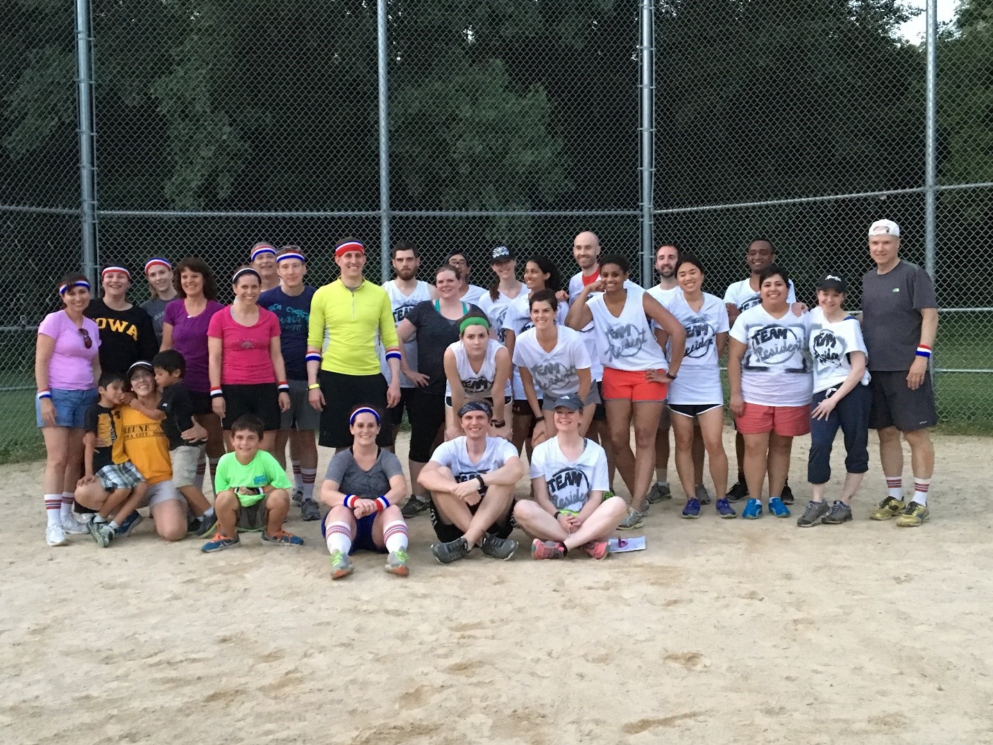 Kickball team photo