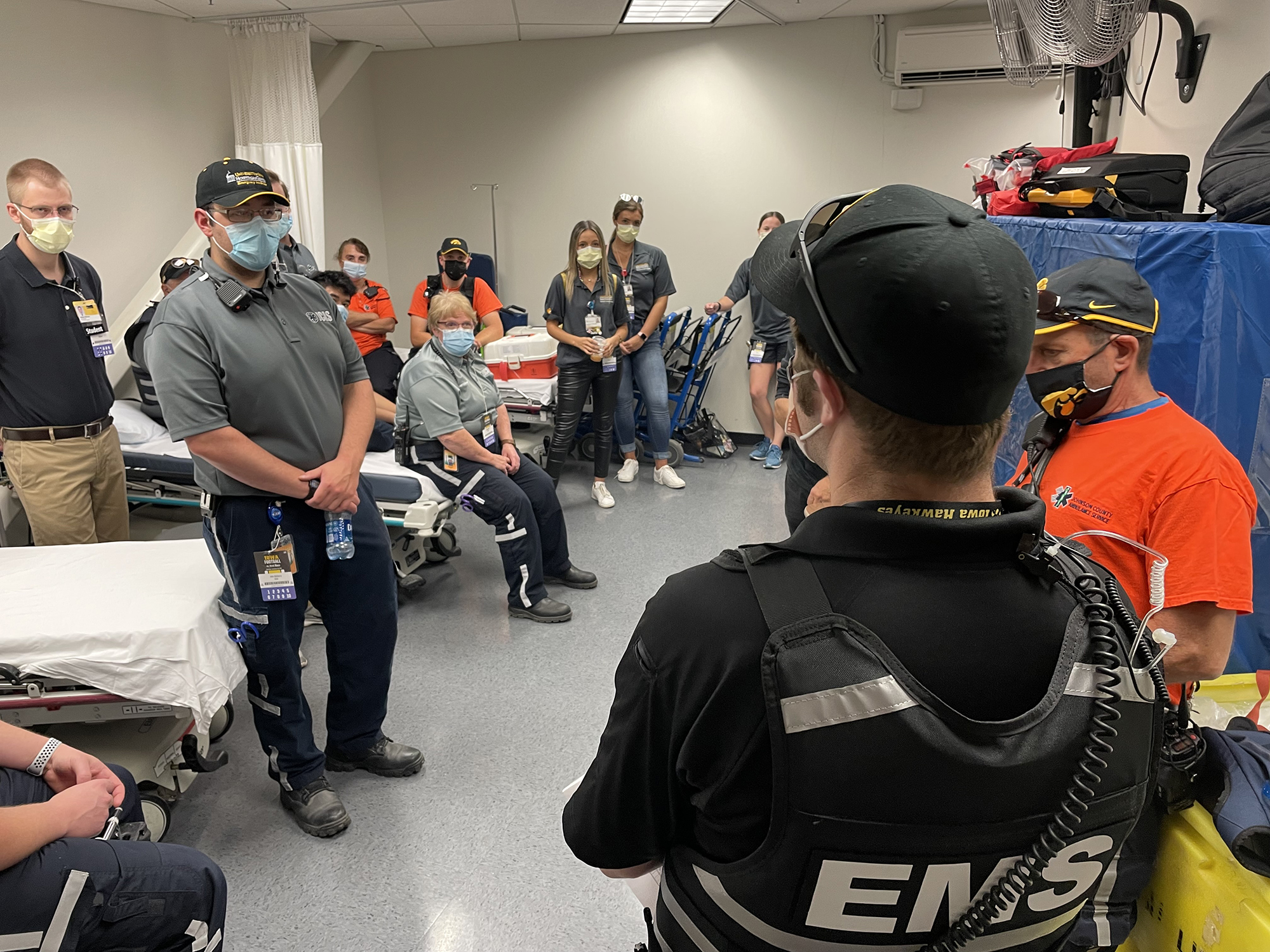 EMS instructor in a teaching