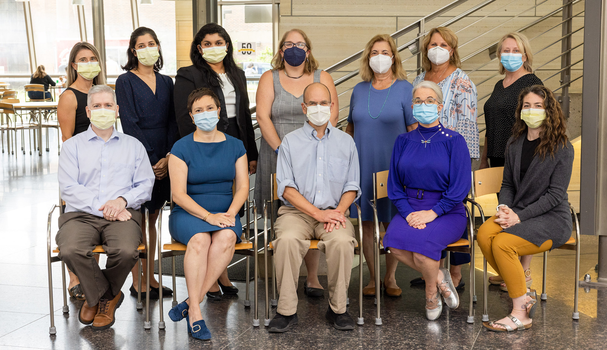 Pediatric Endocrinology Fellowship faculty wearing masks